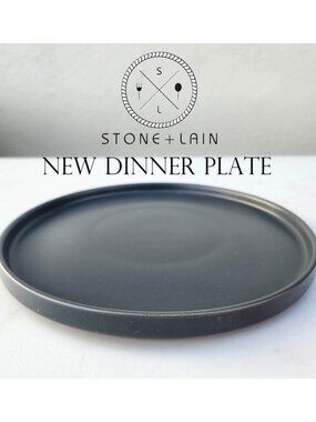 NEW Stone Lain Stoneware Round Dinner Plate Dinnerware Gray Replacement Matte Mi